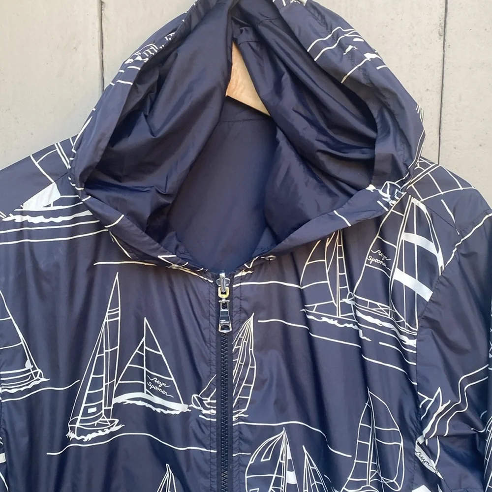 REYN SPOONER ‼️ reversible weather proof windbreaker men’s size M - Picture 2 of 11